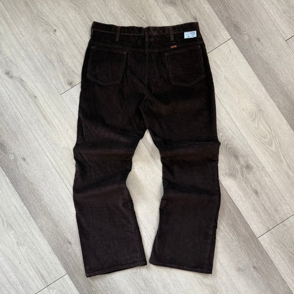 Vintage 70's Rustler Corduroy Bootcut Men's Brown Pants - Size 36x32